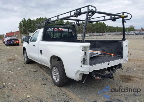 2021 Chevrolet Silverado 1500 2Wd Long Bed Wt z USA, uszkodzony, nr VIN 3GCNWAEF4MG319703